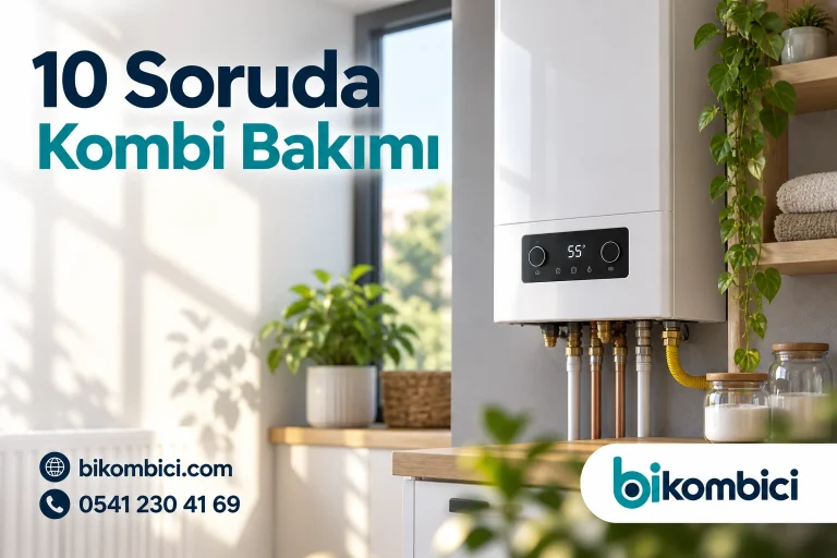 10 Soruda Kombi Bakımı konusunu anlatan temsili ısıtma sistemi görseli
