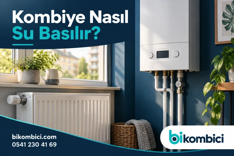 Kombiye Nasıl Su Basılır? konusunu anlatan temsili ısıtma sistemi görseli