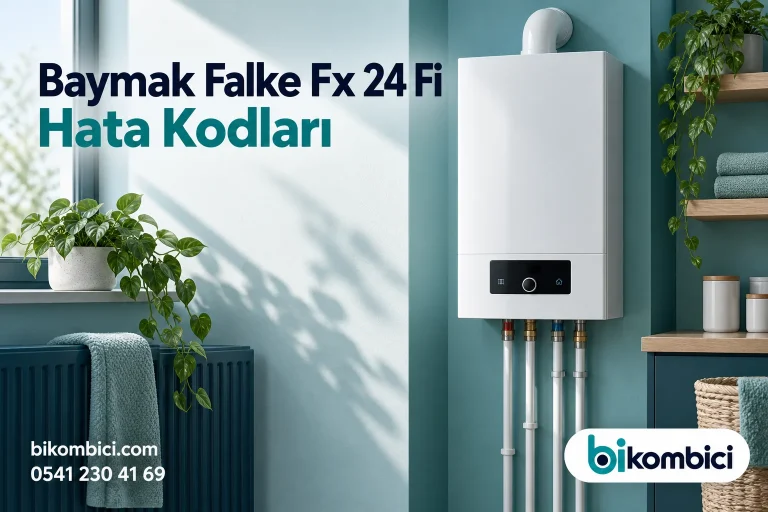 Baymak Falke Fx 24 Fi Hata Kodları konusunu anlatan temsili ısıtma sistemi görseli