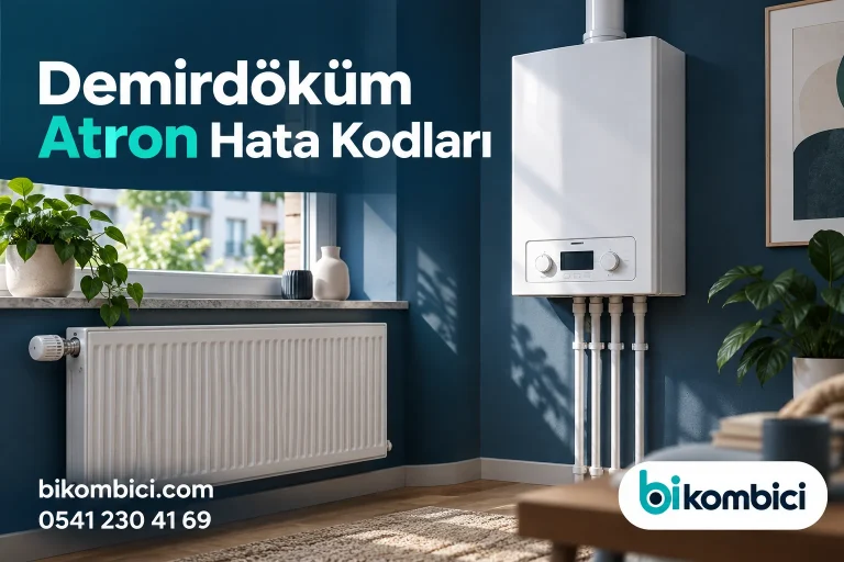 Demirdöküm Atron Hata Kodları konusunu anlatan temsili ısıtma sistemi görseli