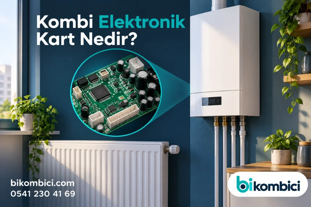 Kombi Elektronik Kart Nedir? konusunu anlatan temsili ısıtma sistemi görseli