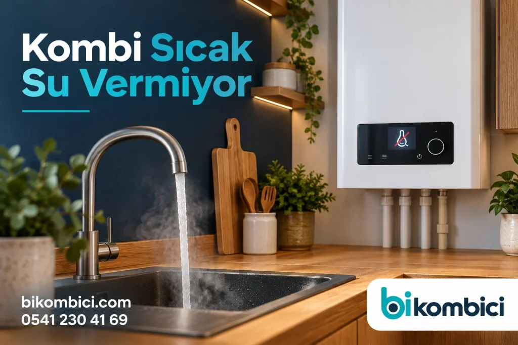 Kombi Sıcak Su Vermiyor konusunu anlatan temsili ısıtma sistemi görseli