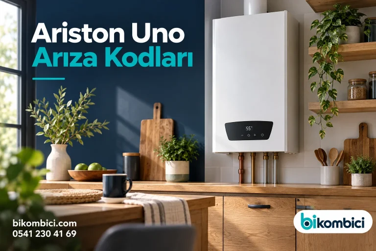 Ariston Uno Arıza Kodları konusunu anlatan temsili ısıtma sistemi görseli