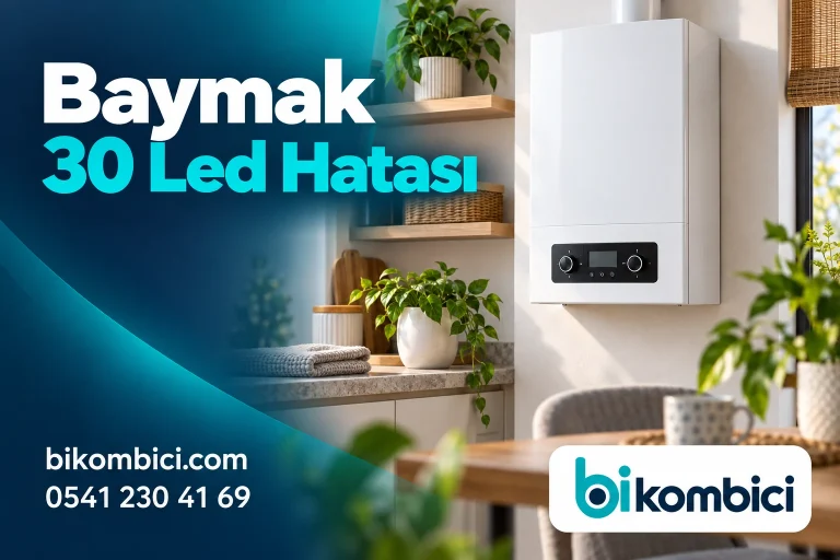 Baymak 30 Led Hatası konusunu anlatan temsili ısıtma sistemi görseli