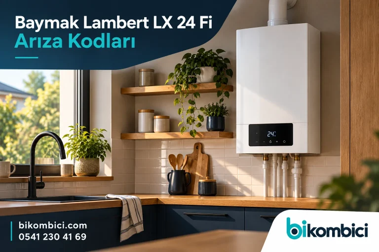 Baymak Lambert LX 24 Fi Arıza Kodları konusunu anlatan temsili ısıtma sistemi görseli