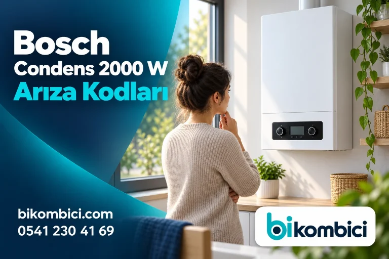 Bosch Condens 2000 W Arıza Kodları konusunu anlatan temsili ısıtma sistemi görseli