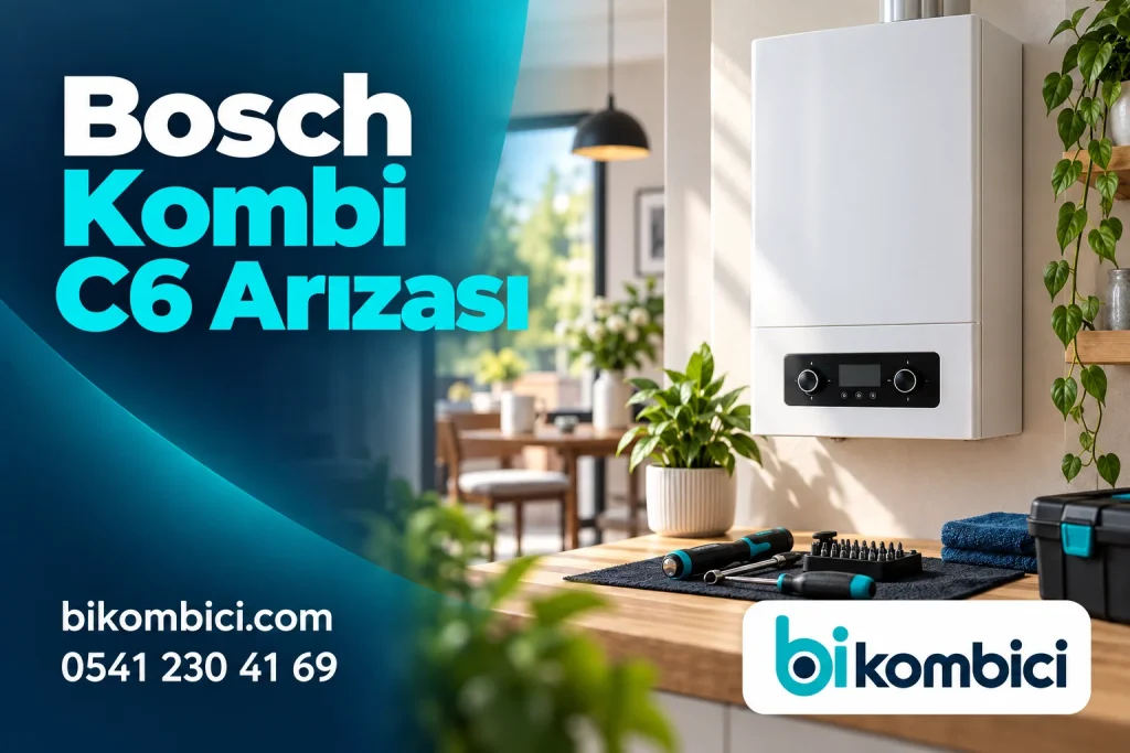 Bosch Kombi C6 Arızası konusunu anlatan temsili ısıtma sistemi görseli