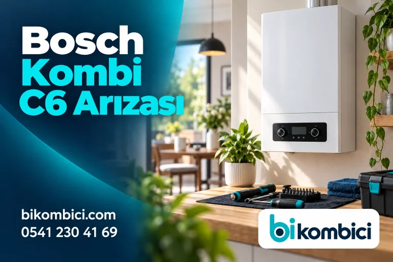 Bosch Kombi C6 Arızası konusunu anlatan temsili ısıtma sistemi görseli