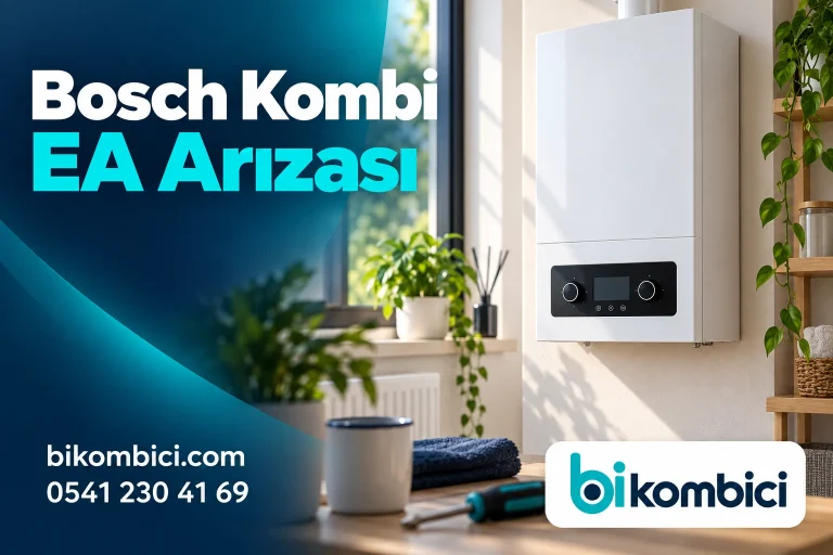 Bosch Kombi EA Arızası konusunu anlatan temsili ısıtma sistemi görseli