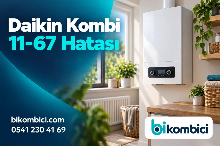 Daikin Kombi 11-67 Hatası konusunu anlatan temsili ısıtma sistemi görseli
