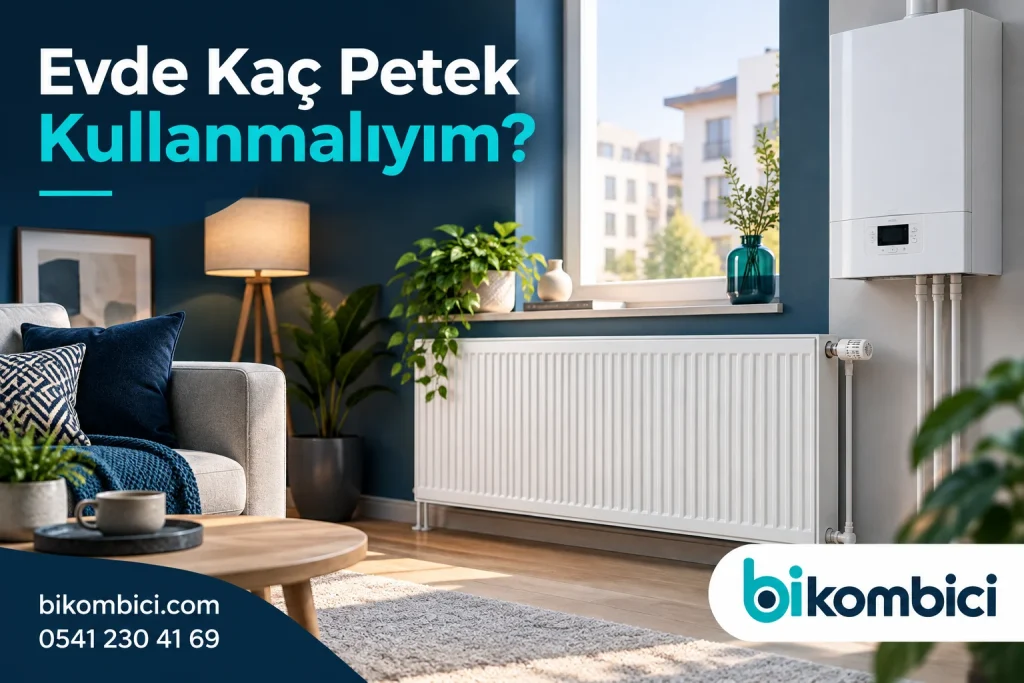 Evde Kaç Petek Kullanmalıyım? konusunu anlatan temsili ısıtma sistemi görseli