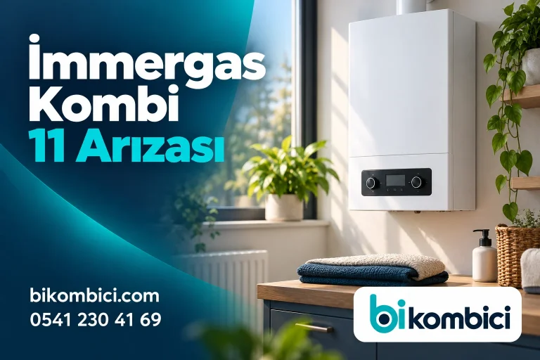 İmmergas Kombi 11 Arızası konusunu anlatan temsili ısıtma sistemi görseli