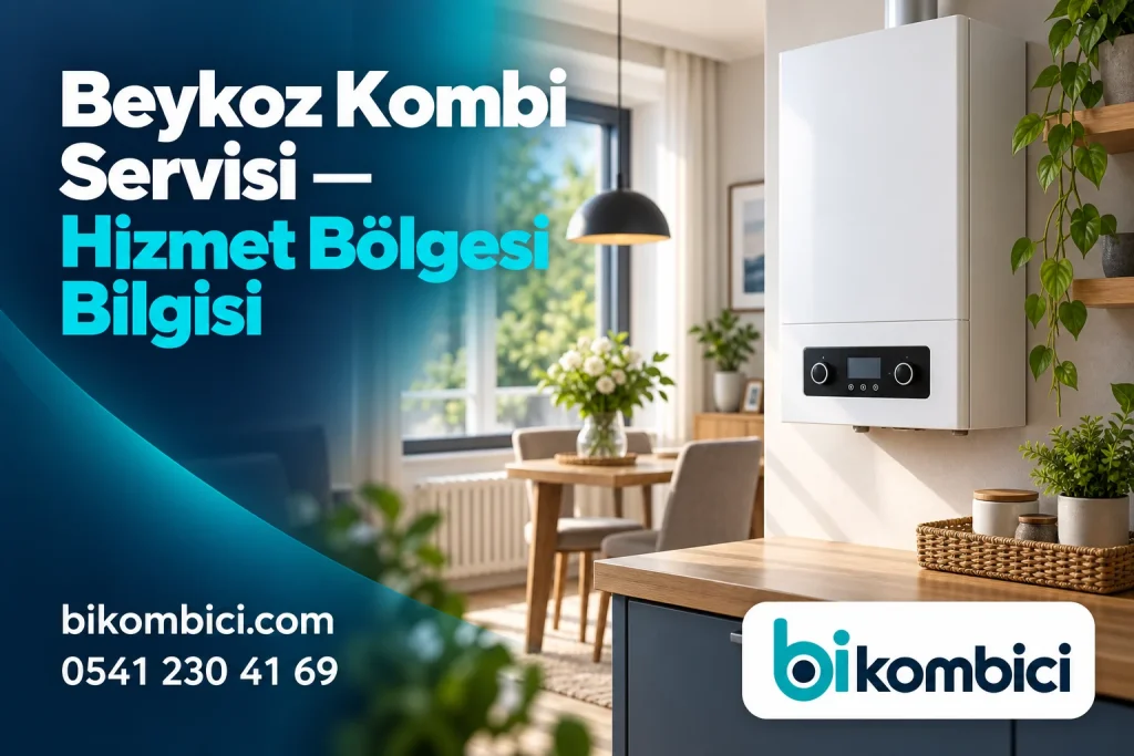 Beykoz Kombi Servisi — Hizmet Bölgesi Bilgisi konusunu anlatan temsili ısıtma sistemi görseli