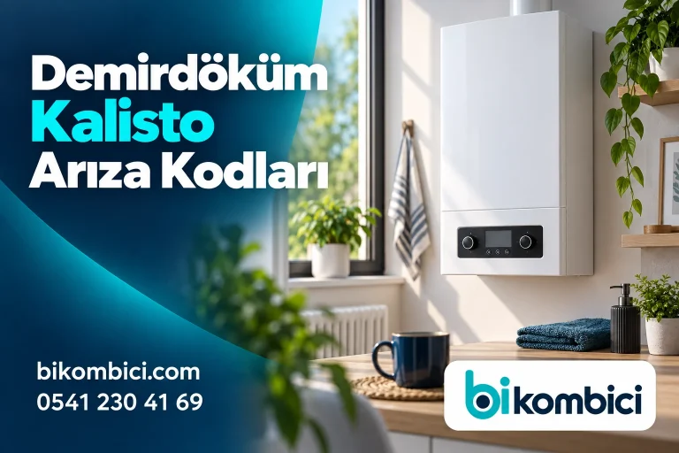 Demirdöküm Kalisto Arıza Kodları konusunu anlatan temsili ısıtma sistemi görseli
