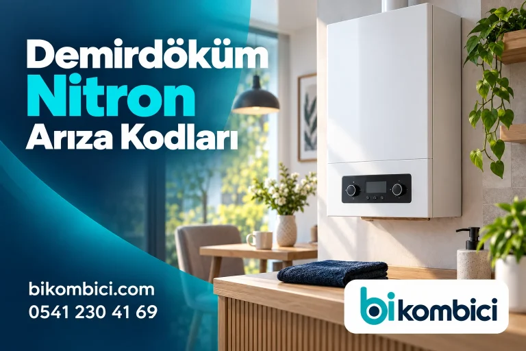 Demirdöküm Nitron Arıza Kodları konusunu anlatan temsili ısıtma sistemi görseli