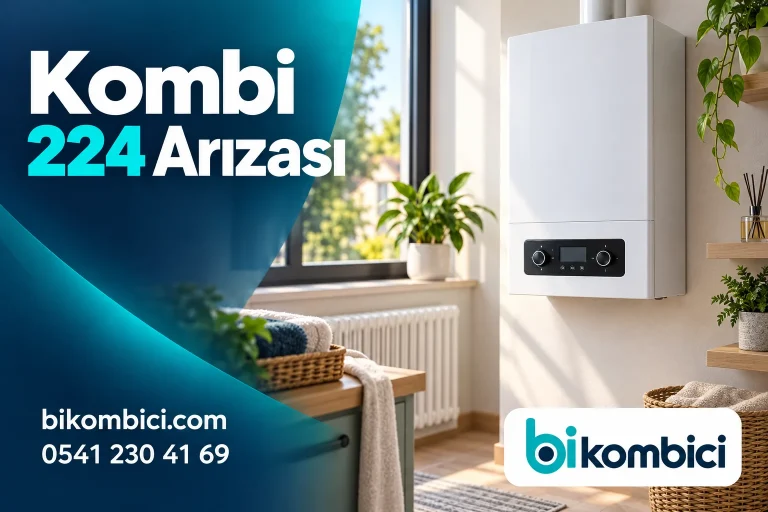 Kombi 224 Arızası konusunu anlatan temsili ısıtma sistemi görseli