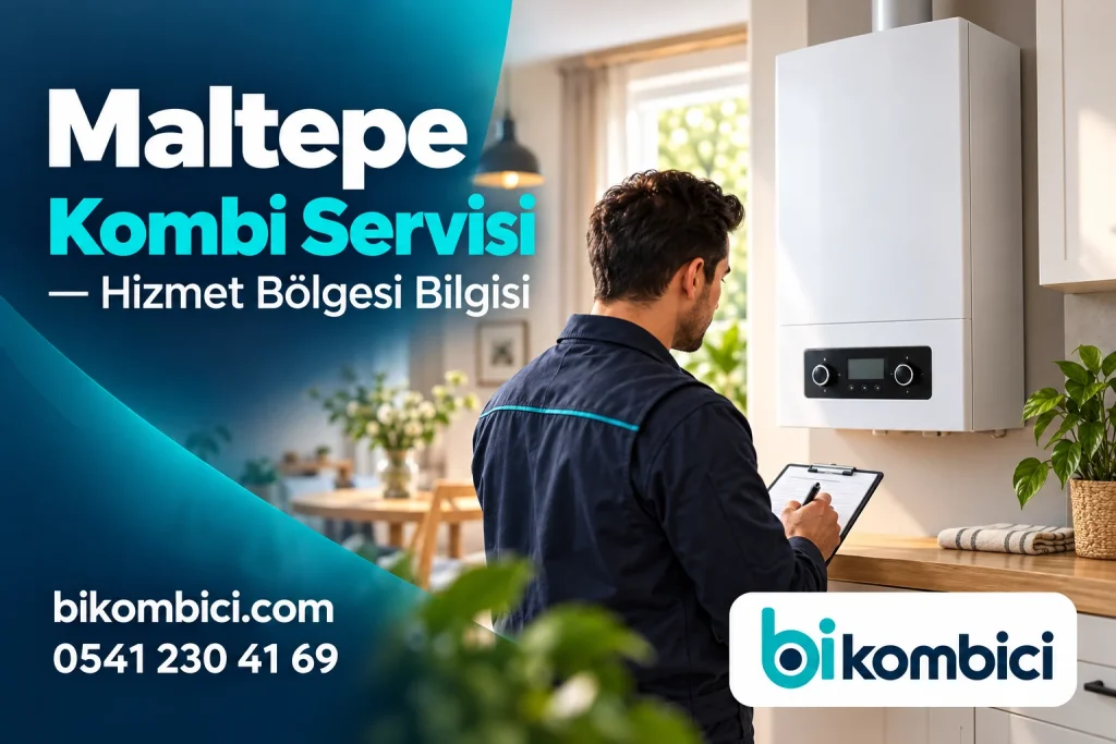 Maltepe Kombi Servisi — Hizmet Bölgesi Bilgisi konusunu anlatan temsili ısıtma sistemi görseli