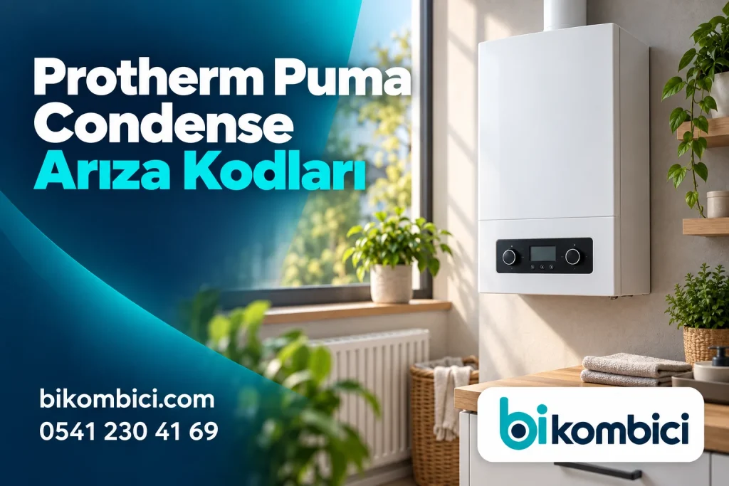 Protherm Puma Condense Arıza Kodları konusunu anlatan temsili ısıtma sistemi görseli