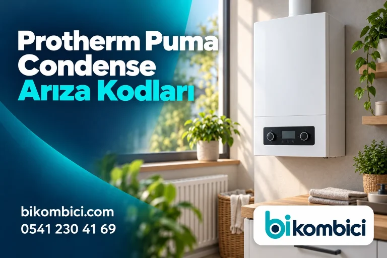 Protherm Puma Condense Arıza Kodları konusunu anlatan temsili ısıtma sistemi görseli