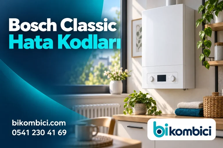 Bosch Classic Hata Kodları konusunu anlatan temsili ısıtma sistemi görseli