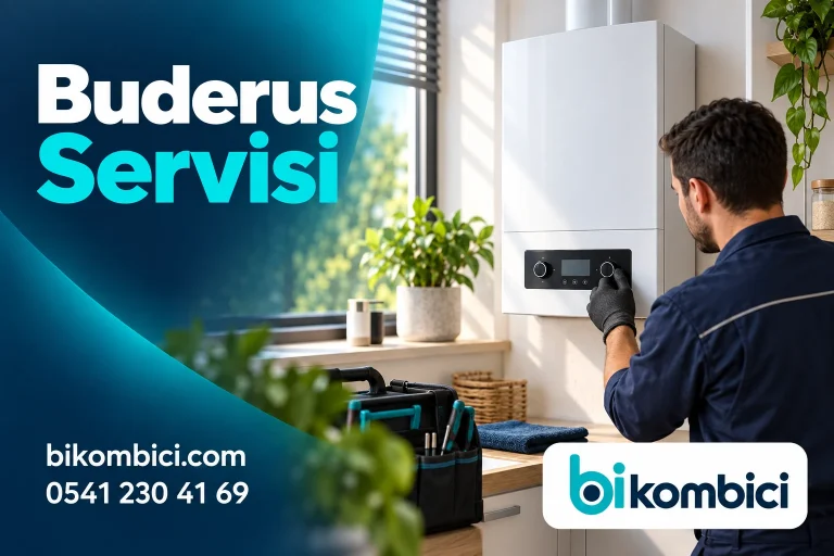 Buderus Servisi konusunu anlatan temsili ısıtma sistemi görseli