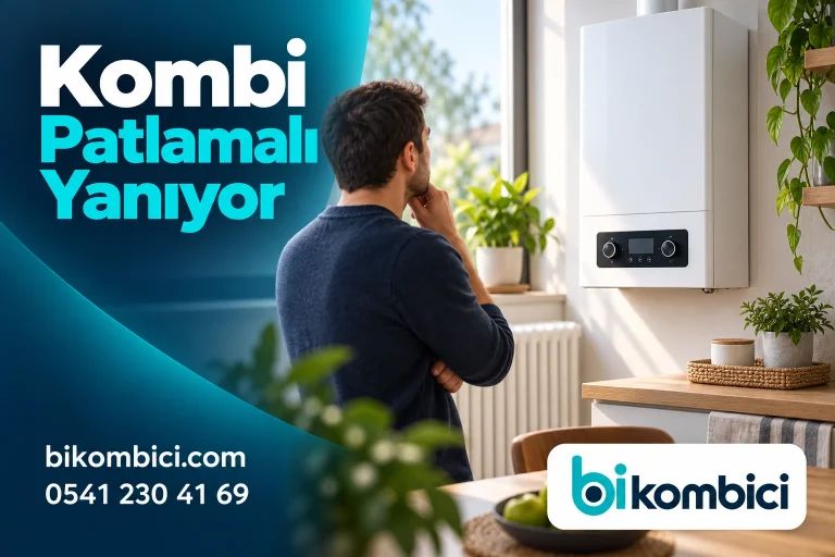 Kombi Patlamalı Yanıyor konusunu anlatan temsili ısıtma sistemi görseli