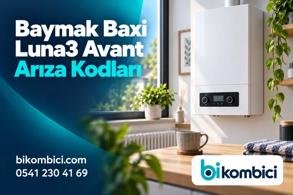Baymak Baxi Luna3 Avant Arıza Kodları konusunu anlatan temsili ısıtma sistemi görseli