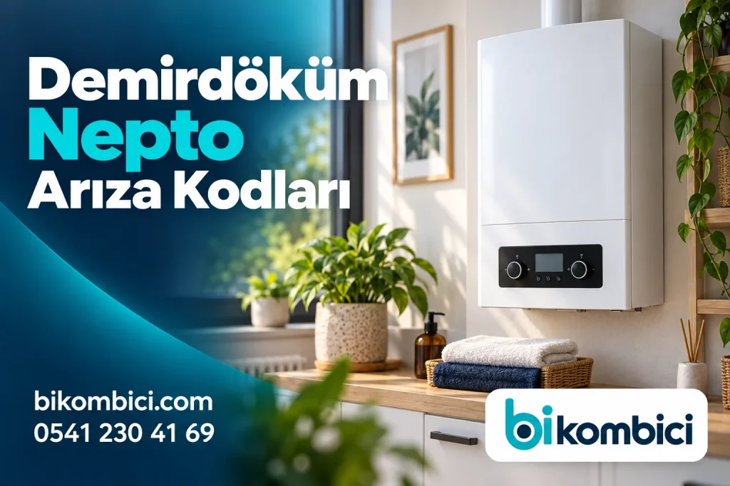 Demirdöküm Nepto Arıza Kodları konusunu anlatan temsili ısıtma sistemi görseli