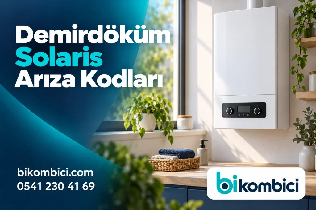 Demirdöküm Solaris Arıza Kodları konusunu anlatan temsili ısıtma sistemi görseli