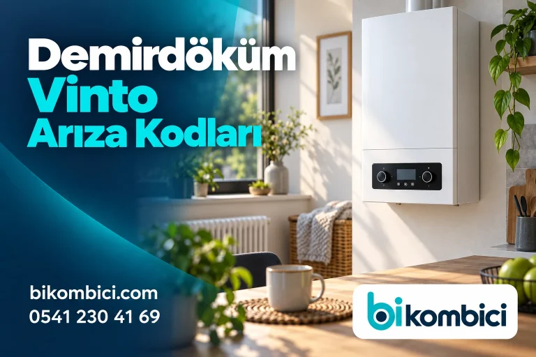 Demirdöküm Vinto Arıza Kodları konusunu anlatan temsili ısıtma sistemi görseli