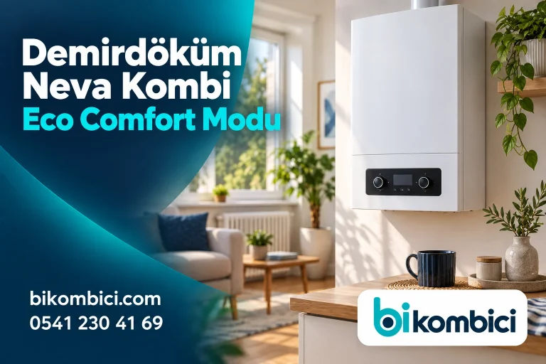 Demirdöküm Neva Kombi Eco Comfort Modu konusunu anlatan temsili ısıtma sistemi görseli