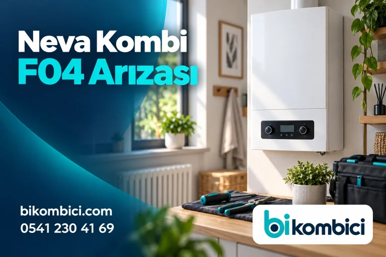 Neva Kombi F04 Arızası konusunu anlatan temsili ısıtma sistemi görseli