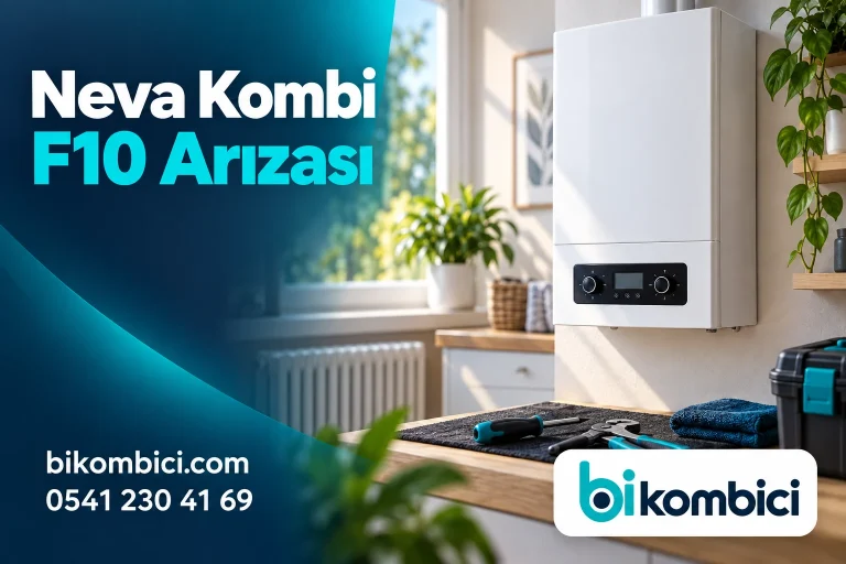 Neva Kombi F10 Arızası konusunu anlatan temsili ısıtma sistemi görseli