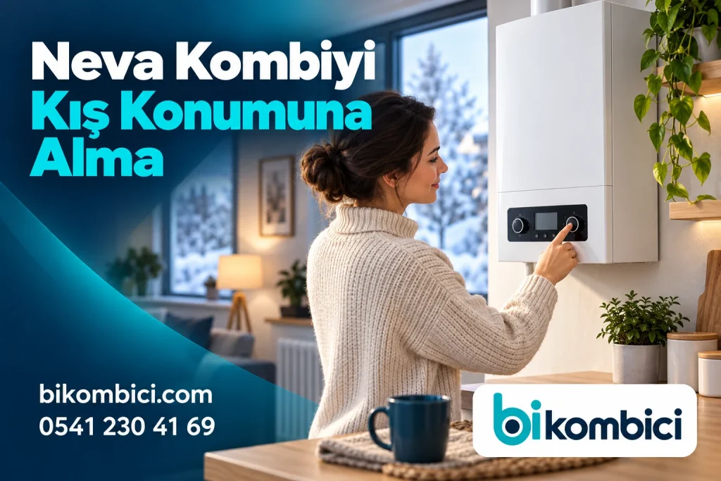 Neva Kombiyi Kış Konumuna Alma konusunu anlatan temsili ısıtma sistemi görseli