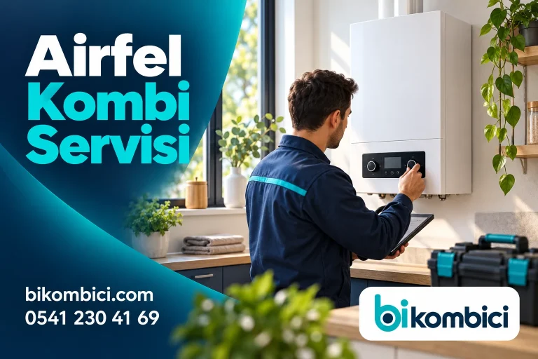 Airfel Kombi Servisi konusunu anlatan temsili ısıtma sistemi görseli