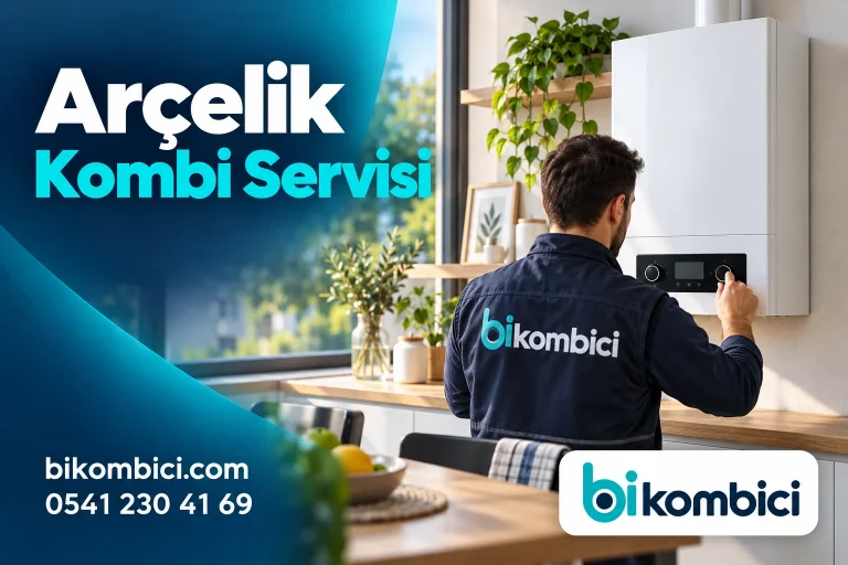 Arçelik Kombi Servisi konusunu anlatan temsili ısıtma sistemi görseli