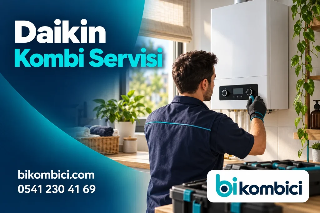 Daikin Kombi Servisi konusunu anlatan temsili ısıtma sistemi görseli