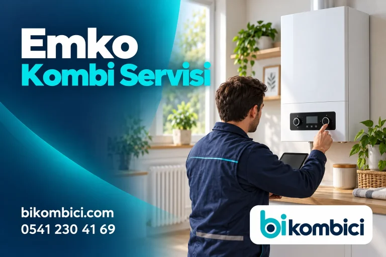 Emko Kombi Servisi konusunu anlatan temsili ısıtma sistemi görseli