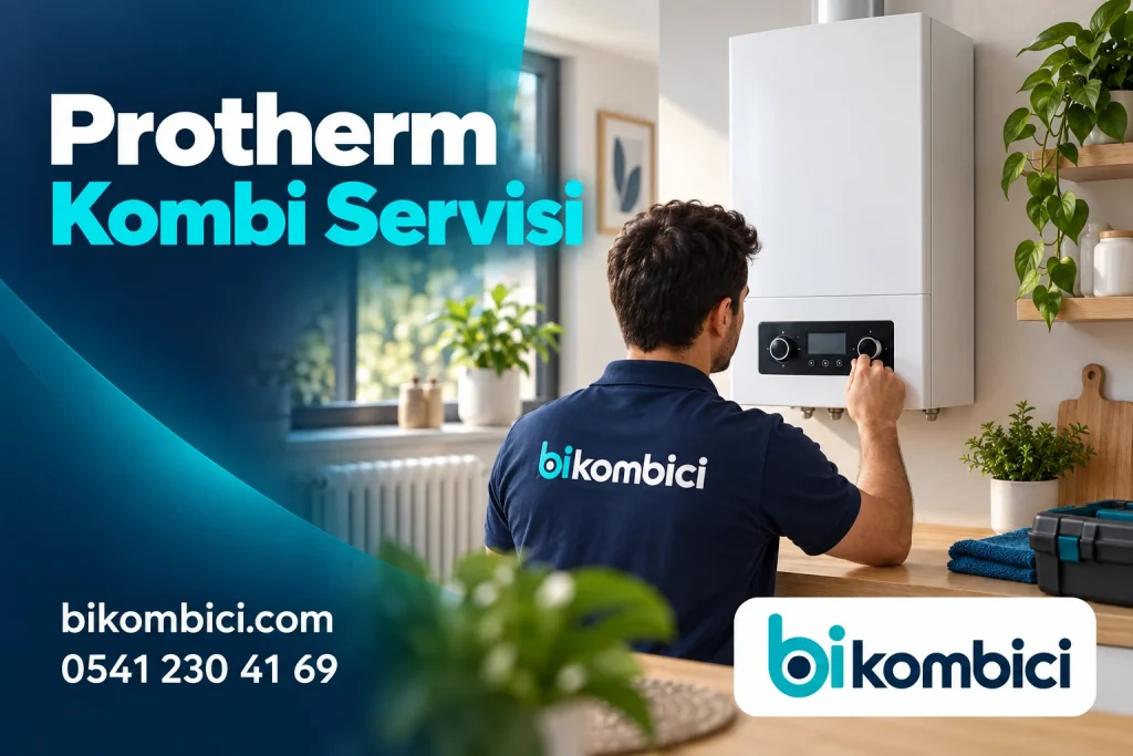 Protherm Kombi Servisi konusunu anlatan temsili ısıtma sistemi görseli
