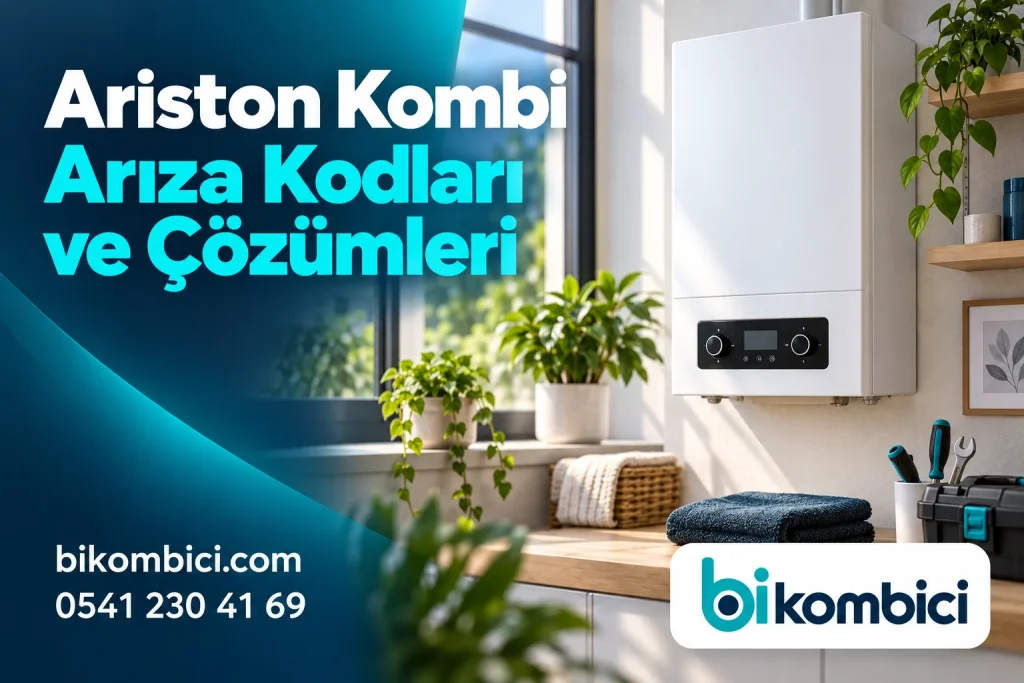 Ariston Kombi Arıza Kodları ve Çözümleri konusunu anlatan temsili ısıtma sistemi görseli