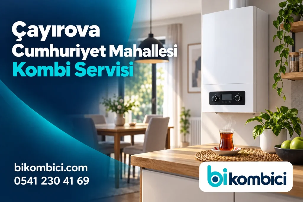 Çayırova Cumhuriyet Mahallesi Kombi Servisi konusunu anlatan temsili ısıtma sistemi görseli