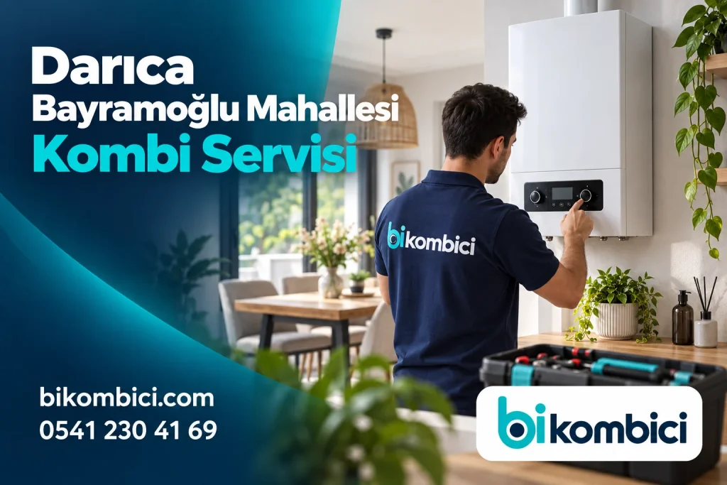 Darıca Bayramoğlu Mahallesi Kombi Servisi konusunu anlatan temsili ısıtma sistemi görseli