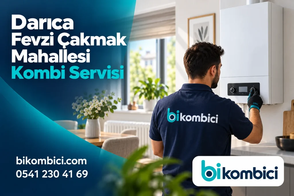 Darıca Fevzi Çakmak Mahallesi Kombi Servisi konusunu anlatan temsili ısıtma sistemi görseli