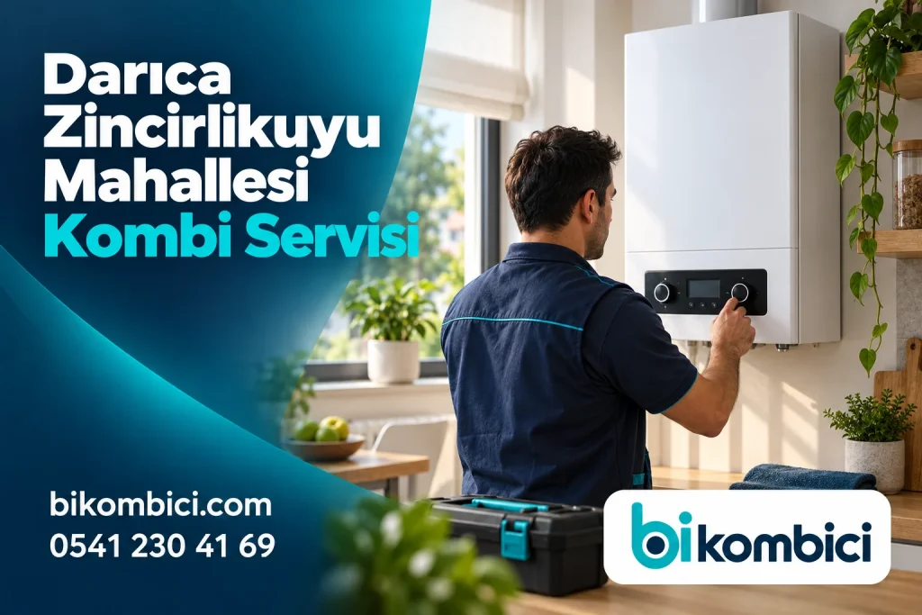 Darıca Zincirlikuyu Mahallesi Kombi Servisi konusunu anlatan temsili ısıtma sistemi görseli