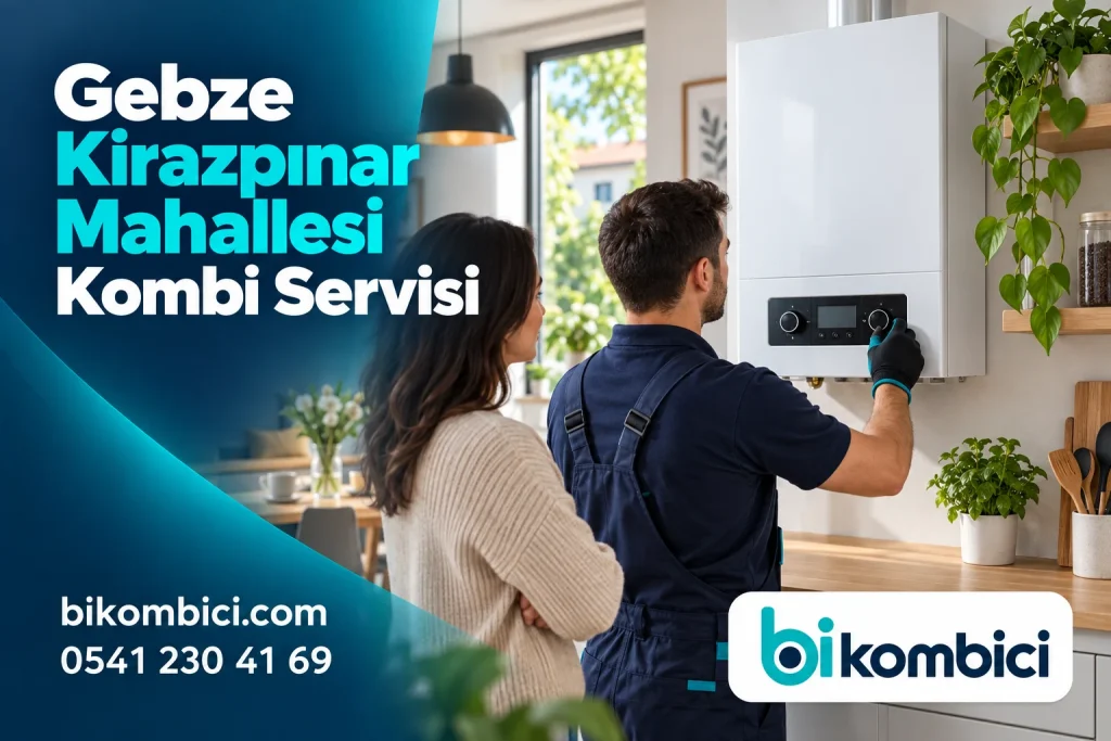Gebze Kirazpınar Mahallesi Kombi Servisi konusunu anlatan temsili ısıtma sistemi görseli