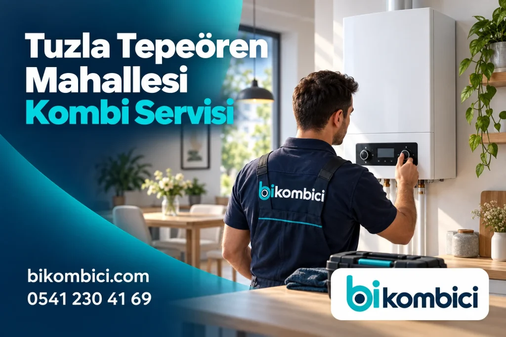 Tuzla Tepeören Mahallesi Kombi Servisi konusunu anlatan temsili ısıtma sistemi görseli